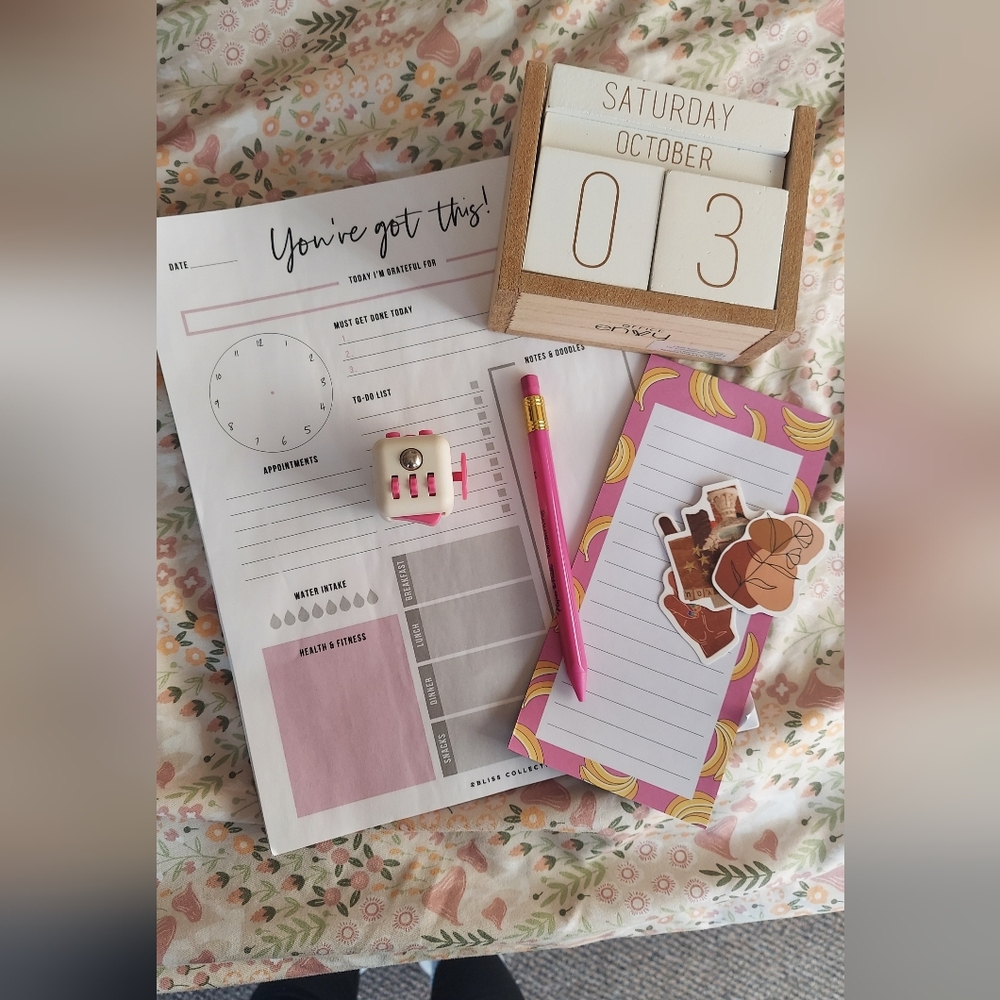 Colorful Home Office Planner Set
